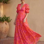 Olvera | Elegant Floral Print Dress
