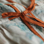 Diy Floral Chiffon Long Shirts O Neck Drawstring Robe Summer Dresses