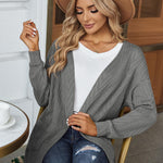 Zeagoo Women's 2023 Fall Winter Cardigan Sweaters Long Sleeve Open Front Cable Knit Outwear Coat with Pockets
