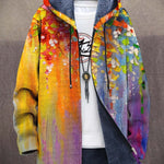 Cynthia | Artful Hooded Cardigan