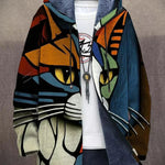 Cynthia | Artful Hooded Cardigan