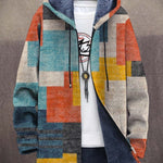 Cynthia | Artful Hooded Cardigan