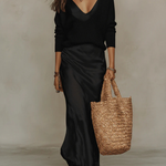 Anaïse | Elegant satin midi dress