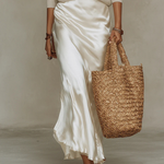 Anaïse | Elegant satin midi dress