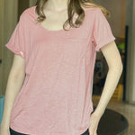 Zeagoo Women's Chest Pocket T Shirt Blouses Tops