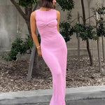 Elise Waverly | Sheer Knit Maxi Dress For Women