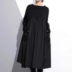 Elegant Cinched o neck Cotton clothes For Women Tutorials Purple  Dresses