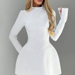 Grace Mitchell | Long Sleeve A-Line Mini Dress For Women