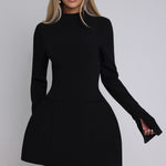 Grace Mitchell | Long Sleeve A-Line Mini Dress For Women