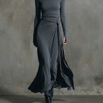 Naomi | Wrap Maxi Dress with Side Knot