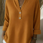 Lucinda™ | Henley Button Top