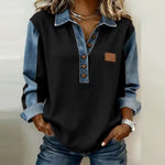 Elspeth | Two-Tone Collared Pullover
