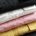 Italian Lapel Pockets Spring Tops Women Black Blouses
