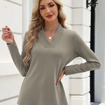 Zeagoo Solid Long Sleeves Casual Dressy T-Shirts (US Only)