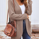 Zeagoo Womens Fall Lightweight Waffle Knit Cardigan