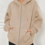 Zeagoo Women's Oversized Zip Up Hoodies