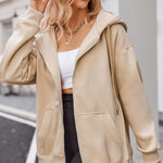 Zeagoo Women's Oversized Zip Up Hoodies