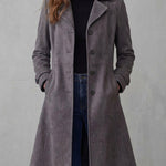 Teresa - Abrigo de Ante Estilo Vintage