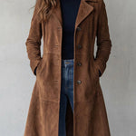 Teresa - Abrigo de Ante Estilo Vintage