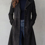 Teresa - Abrigo de Ante Estilo Vintage