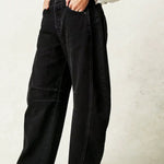 Leilani Monroe | Leopard Print Barrel Jeans For Women