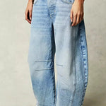 Leilani Monroe | Leopard Print Barrel Jeans For Women