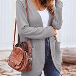 Zeagoo Womens Fall Lightweight Waffle Knit Cardigan