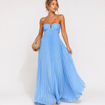 Lily Crompton | Pleated Halter Maxi Dress For Women