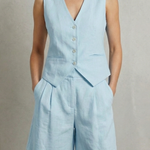 Gemma Paterson | Tailored Linen-Look Vest & Short Set For Women