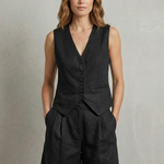 Gemma Paterson | Tailored Linen-Look Vest & Short Set For Women