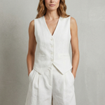 Gemma Paterson | Tailored Linen-Look Vest & Short Set For Women