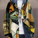 Preston | Artistic Print Hooded Jacket
