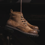 Men's Leather Ankle Boots | Vintage Durable Comfort Design | All-Day Wear Essential