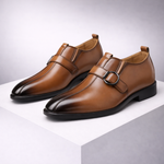 Men's Leather Monk Strap Shoes | Refined Formal Fit