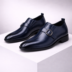 Men's Leather Monk Strap Shoes | Refined Formal Fit
