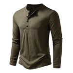 Men's Soft Fabric Long Sleeve T-Shirt | Casual Autumn Comfort Fit