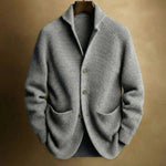Men's Soft Ribbed Knit Shawl Collar Cardigan Sweater | Timeless Cozy Layer for Effortless Style
