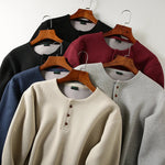 Men's Velvet Long Sleeve T-Shirt | Thickened Winter Comfort Style