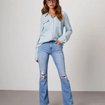 Darcy Ellison | Long Sleeve Denim Shirt For Women