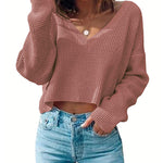Zeagoo Women Long Sleeve Tops Waffle Knit Shirts