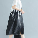 Modern lapel Cotton clothes For Women Work Outfits white Dress