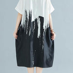 Modern lapel Cotton clothes For Women Work Outfits white Dress