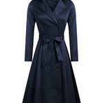 Zeagoo Women's Trench Coats Double-Breasted Long Coat with Belt (Us Only)