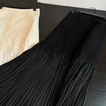 New White Wrinkled High Waist Chiffon Skirt Summer