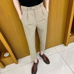 Slim-fit Draped Suit Trousers