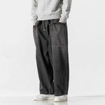 Loose Wide Big Pocket Straight Jeans