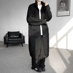Retro Twist  Loose Over-the-knee Windbreaker Jacket