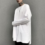 Mid-length Loose Split Hem Bottoming Shirt