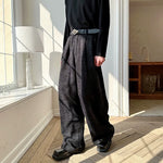 Twill Corduroy Wide-Leg Pants