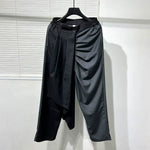 Fake Two-piece Contrasting Color Harem Pants
